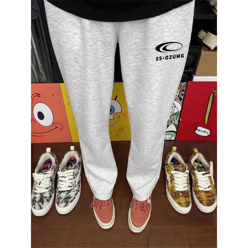 Street Wear Estilo Americano 2025 Calça de Moletom de Basquete Estilo Americano Primavera Outono Novo Estilo Impresso Ju