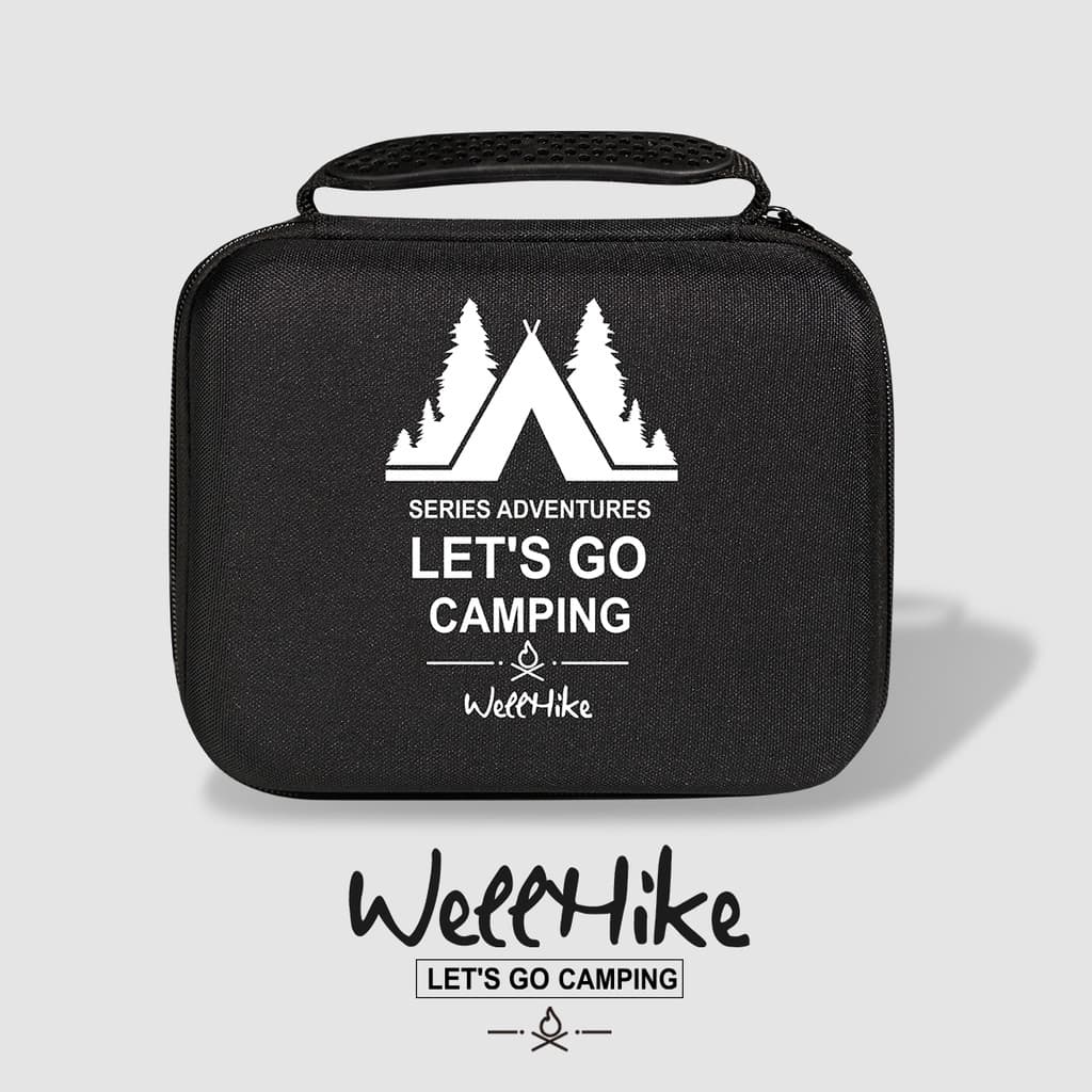 WELLHIKE saco de armazenamento de lâmpada ao ar livre suporte de lâmpada de acampamento abajur multifuncional caixa de a