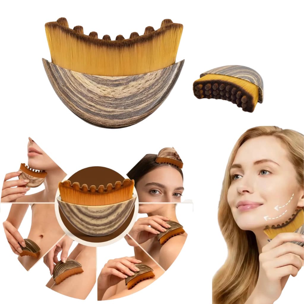Escova Facial Massageadora Para Drenagem Linfática