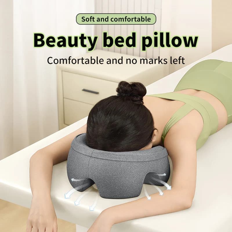 Especial Confortável Respirável Espuma De Memória Rosto Travesseiro Para Cabeça Massagem Salões De Beleza Corpo Cama Bur