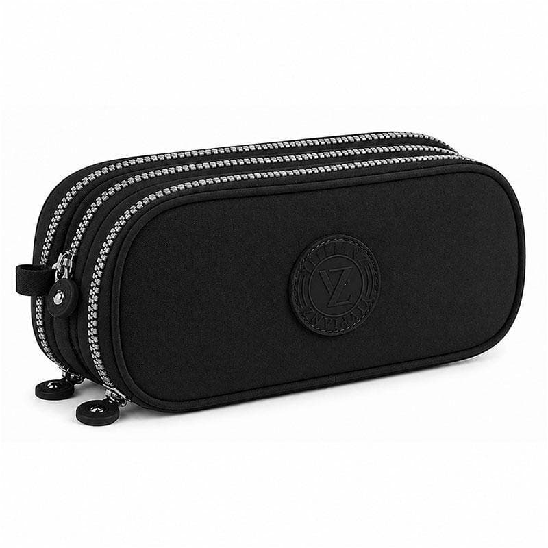 Estojo Escolar Infantil Box Triplo Yiypian Preto - Tend