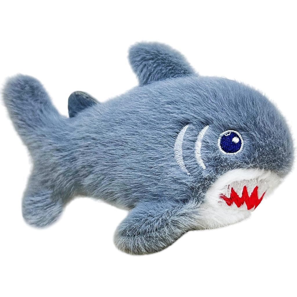 Chaveiro Fofinho De Pelúcia De Tubarão Cinza – Mini Animal Marinho Para Meninos E Meninas , Brinquedo Macio Recheios De