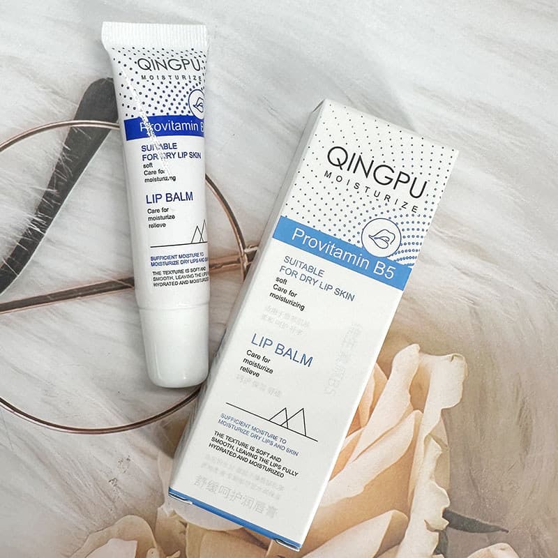 Light Puff QINGPU Calmante Cuidado Bálsamo Labial Vitamina B5 Hidratante Hidratante Bálsamo Labial Feminino