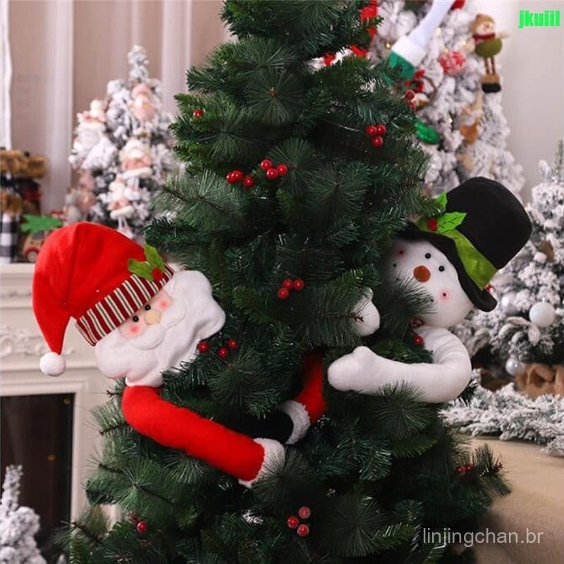 Decorações de Natal Papai Noel Boneco de Neve Árvore de Natal Decoração para Casa