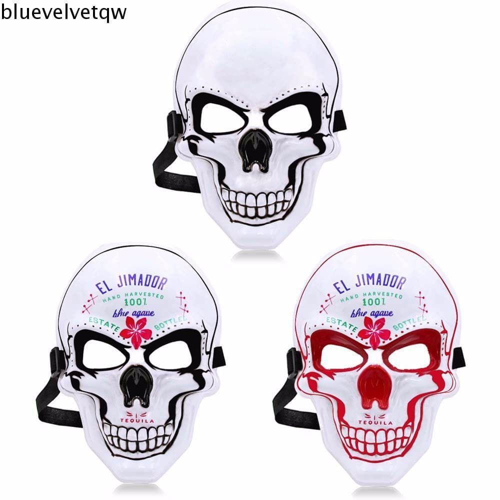 BLUEVELVETQW Máscara De Cosplay Multicolorida EL Dedicada Festa De Máscaras De Plástico Adereços De