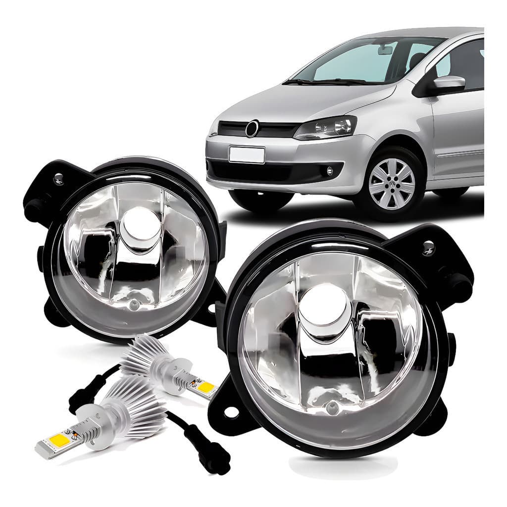 Par Farol De Milha Gol G5 09 10 A 12 13 Lâmpadas Super Led