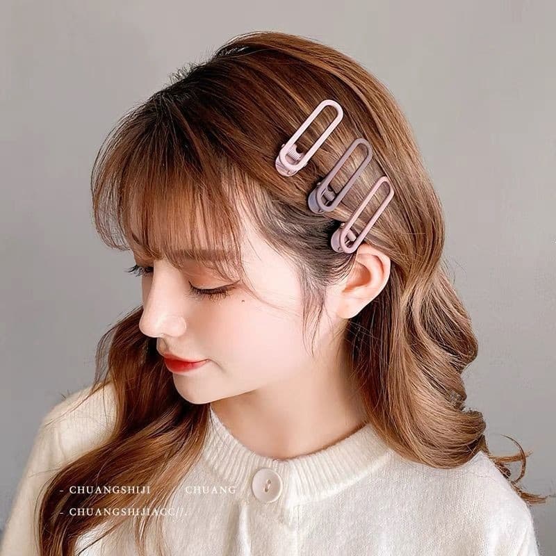 3 peças grampo de cabelo testa franja clipe lado feminino cocar Hairpin acessórios para o cabelo Duckbill clipe lateral