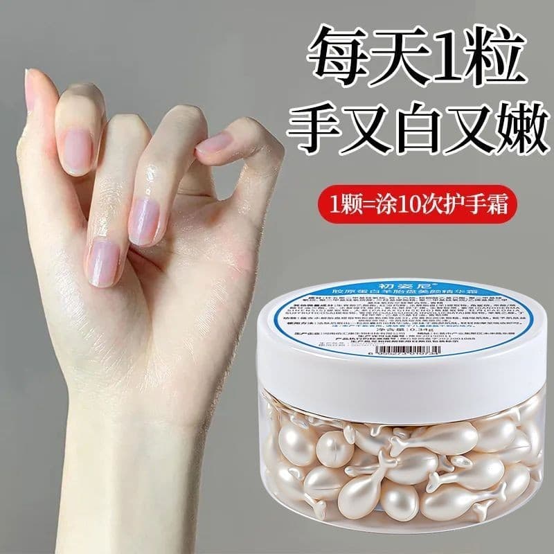 Colágeno mão polimento essência óleo hidratante Anti-rachaduras Peeling farpa Fade linhas de mão reparação creme para as