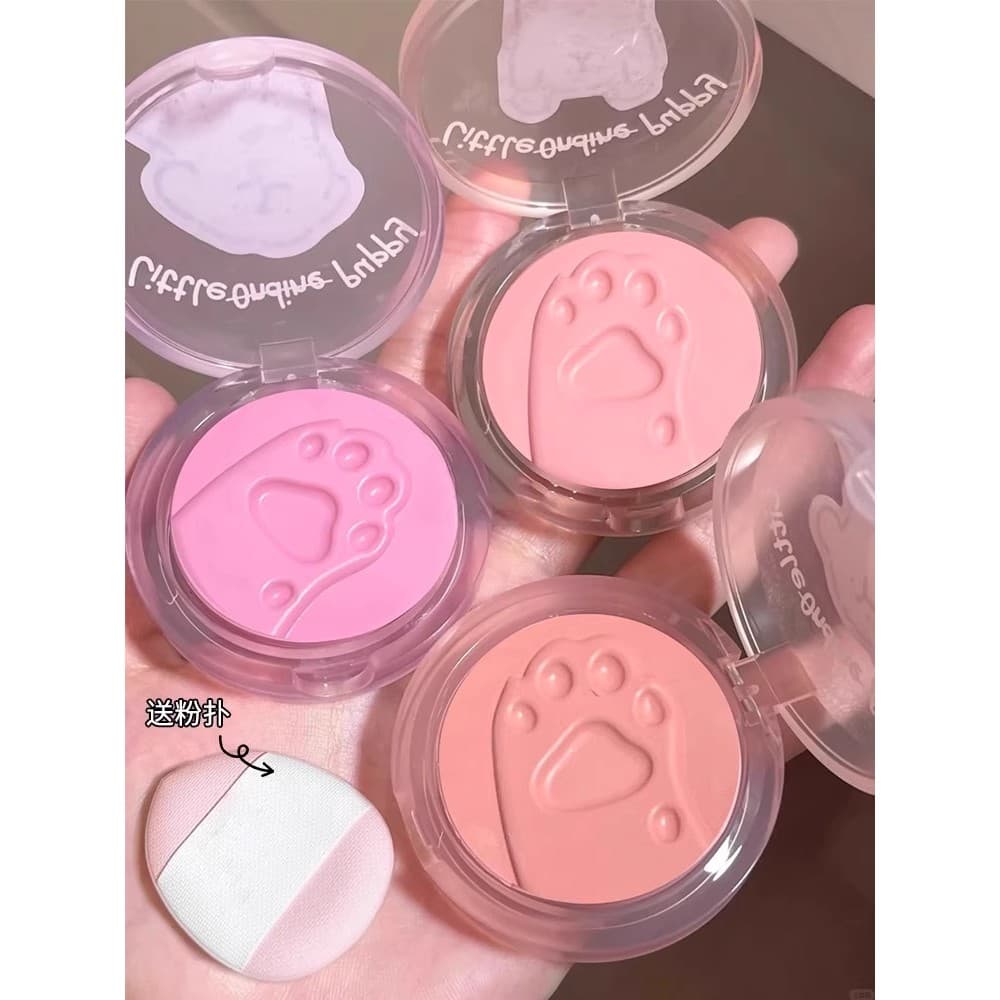 Não pode recusar um pouco de damasco rosa ~ creme blush Natural de longa duração Nude maquiagem expansão cor blush roxo