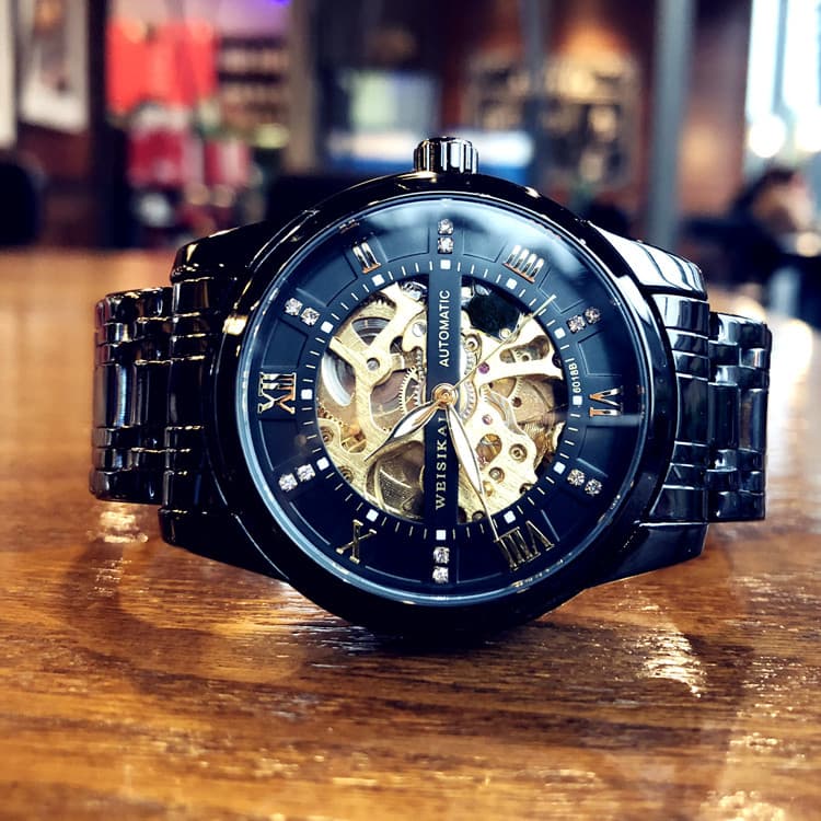 2024 novo estilo relógio mecânico masculino relógio totalmente automático High-End aço inoxidável oco luminoso esportes