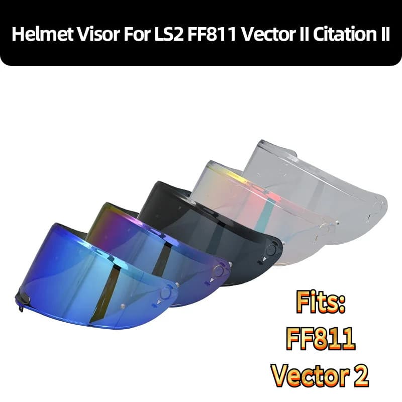 [2025NOVO] Viseira de Capacete para LS2 FF811, Compatível com Vector | Vector 2 (MHR-103) Vector II Citation II Lente de