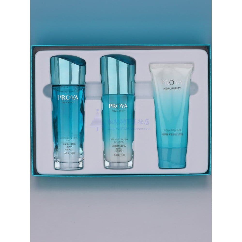 Polya Aqua Core Skin Set Caixa de presente Loção hidratante profunda Conjunto de produtos para cuidados com a pele Festa