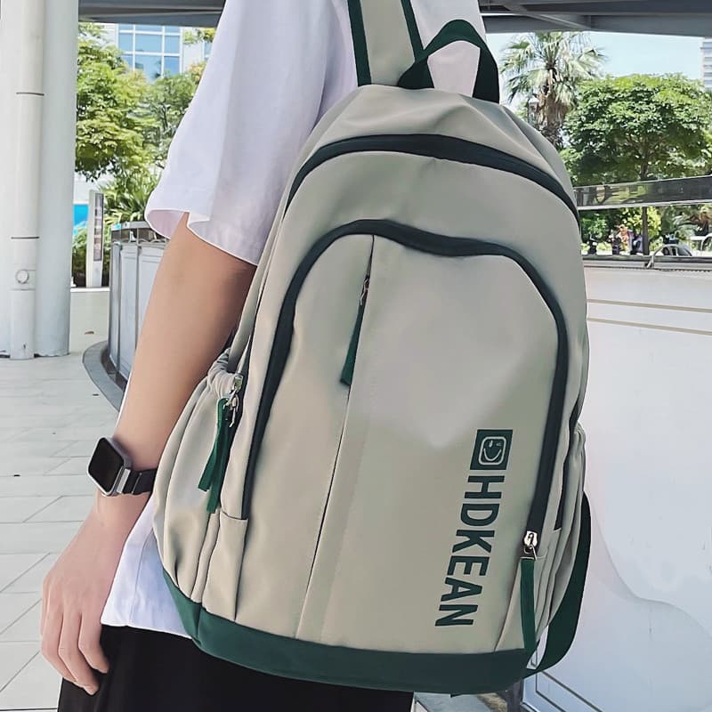 Bolsa escolar feminina estudante do ensino médio versão coreana estudante universitário ins simples mochila à prova d'ág