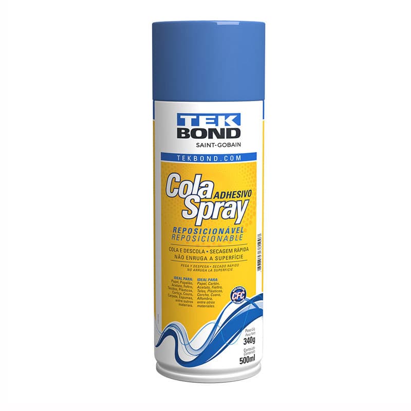 Cola adesiva em spray reposicionável 340g Tekbond