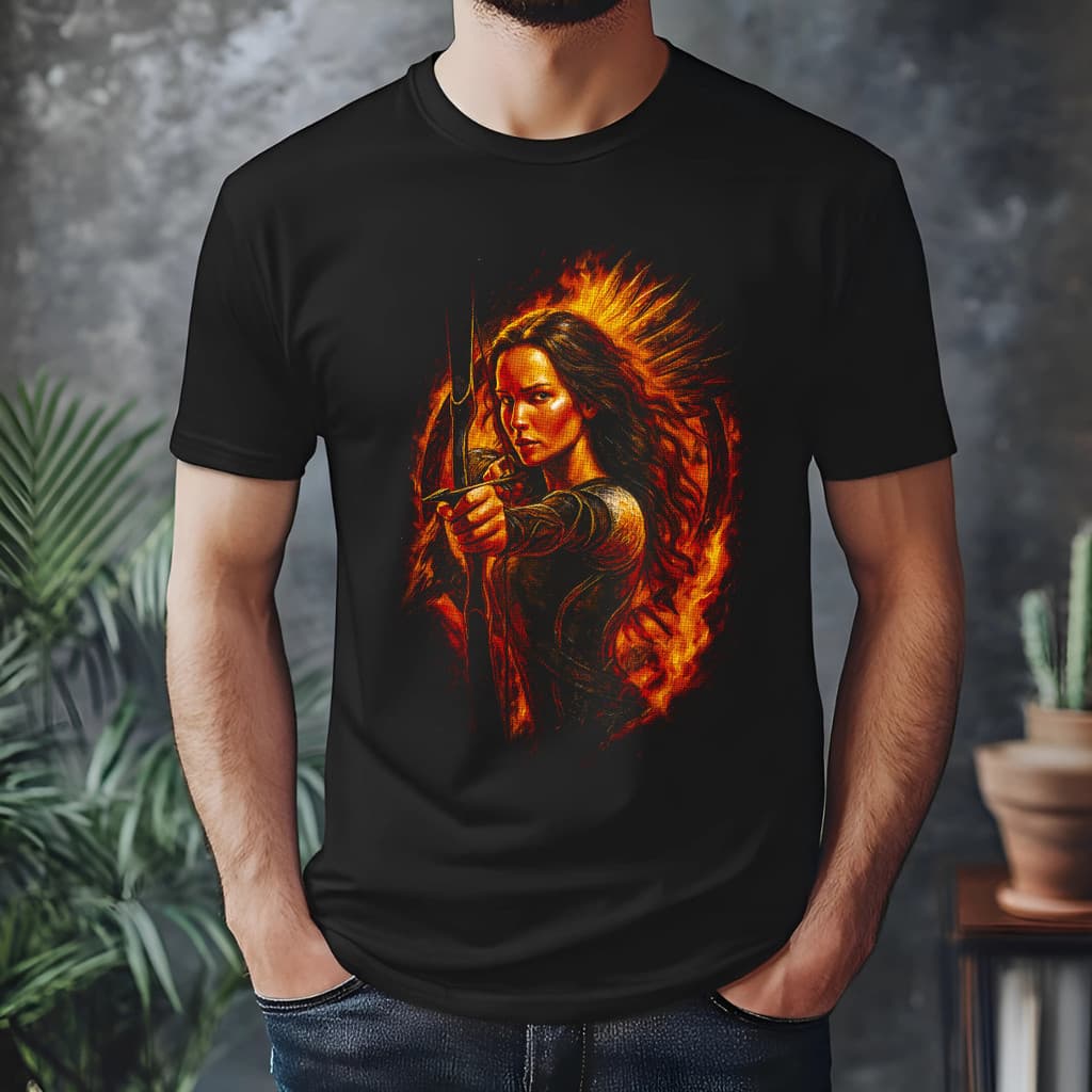 Camiseta Filme Jogos Vorazes Em Chamas 100% Algodão