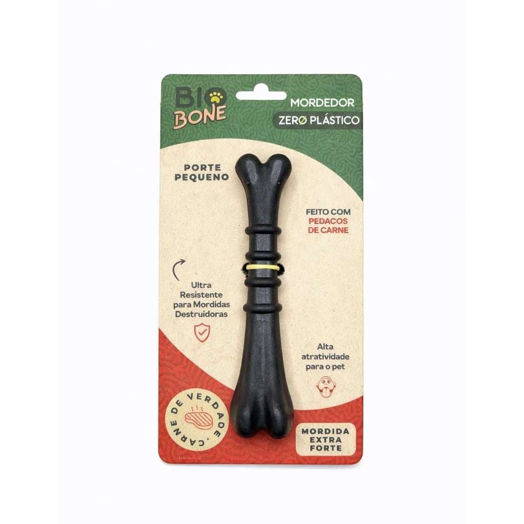 Mordedor Natural Para Cachorro Biobone Ossinho Pequeno Carne Cães Pet