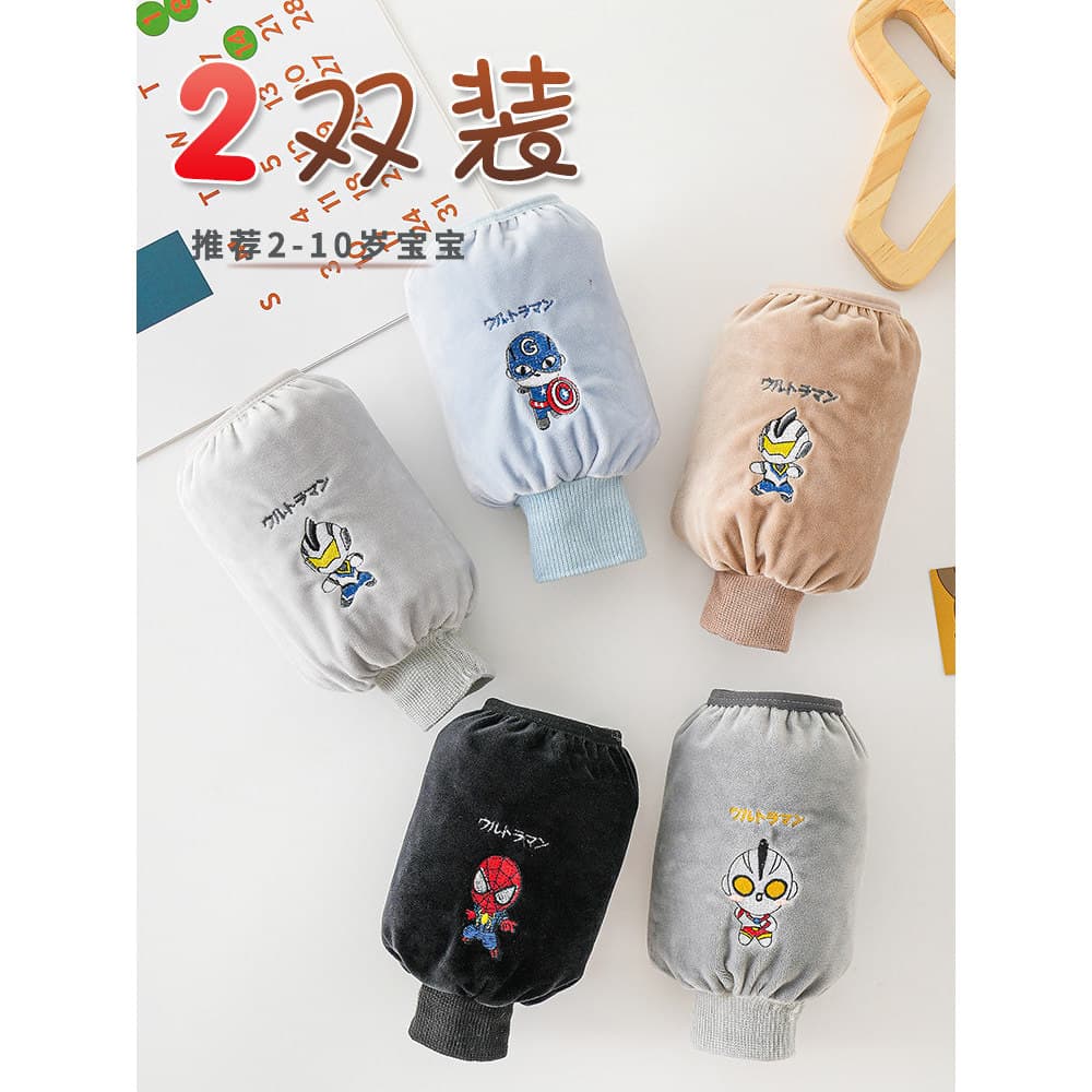 Crianças 2025 novo estilo masculino mangas pinturas crianças Anti-sujo outono inverno para baixo jaqueta mangas quentes