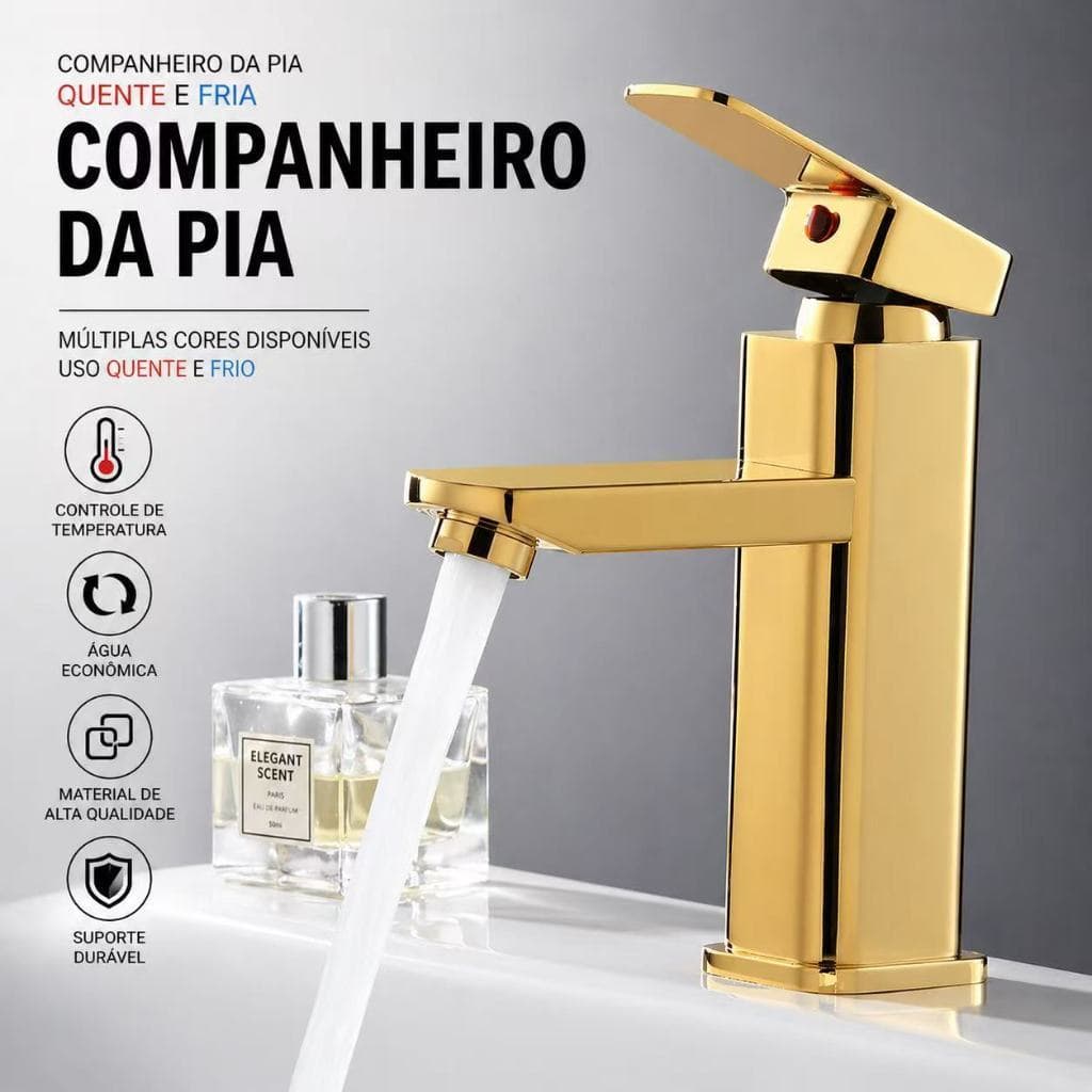 Torneira De Luxo Banheiro Lavabo Cuba Alta‌/Curto Bancada Torneira,Ouro/Cromo/Preto