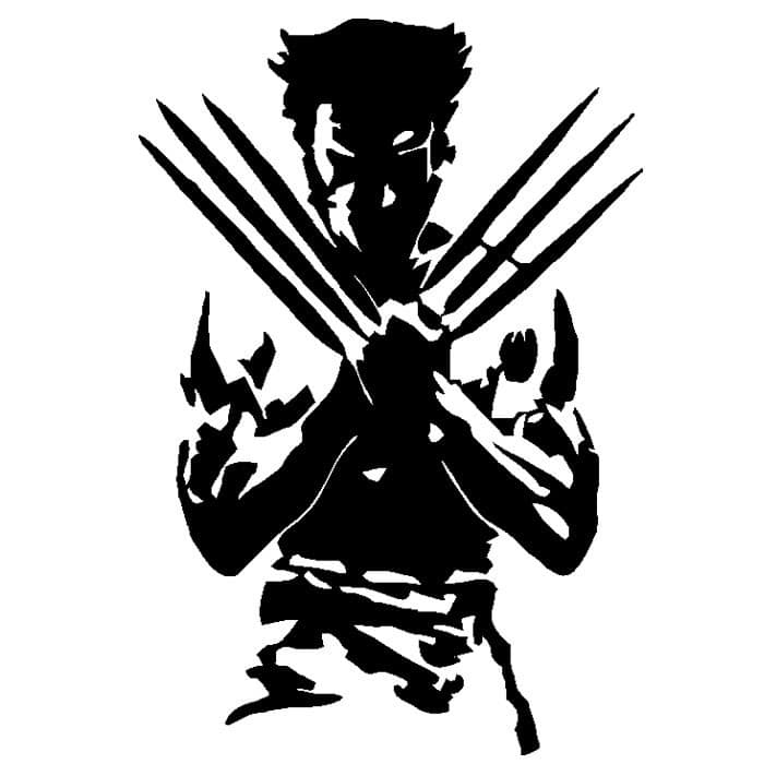 Adesivo logan carro moto decoração wolver heroi hq