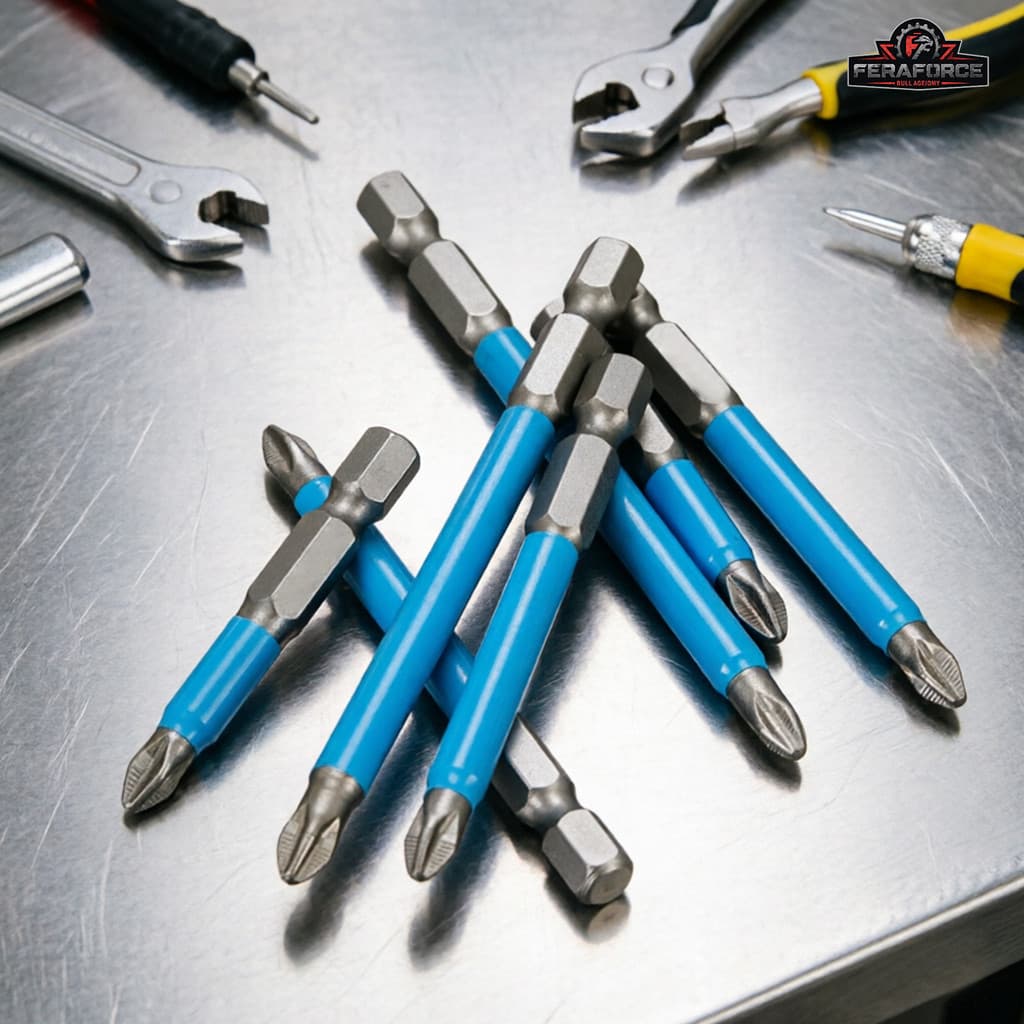 Kit Bits Phillips PH2 Magnético Impacto 6 / 7 Peças para Parafusadeira Resistente Antiderrapante