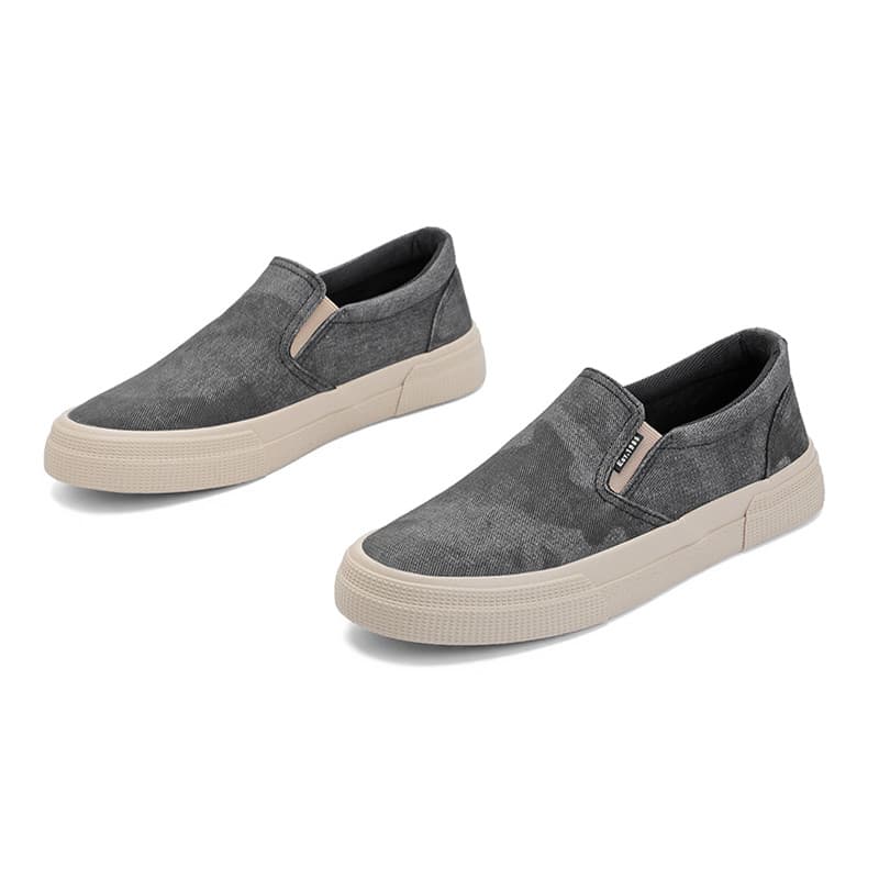 2026 novo estilo primavera Lanhua moda Casual sapatos de lona masculino deslizamento em sapatos preguiçosos respirável s