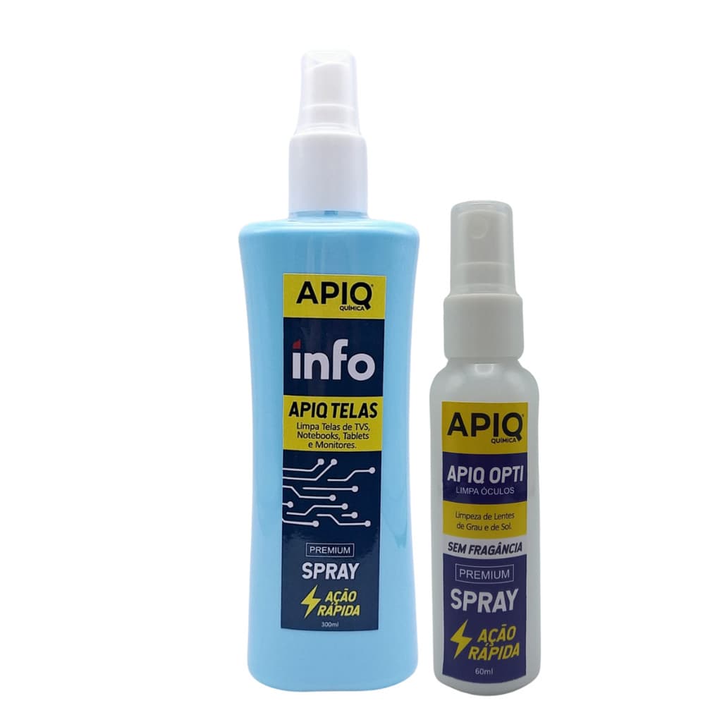 Kit Limpa Óculos 60ml E Limpa Telas 300ml - Branco
