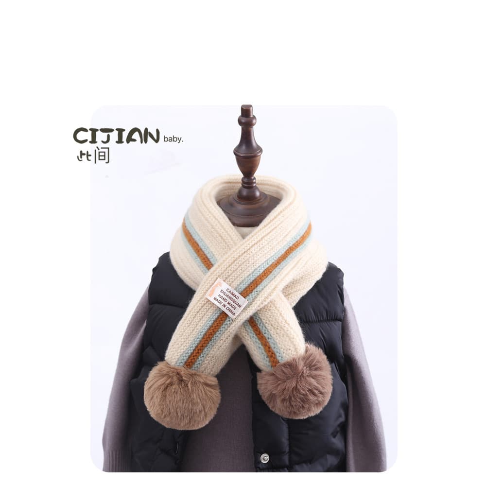 Crianças cachecol outono inverno novo estilo quente versão coreana imitação de caxemira meninos babador meninas cachecol