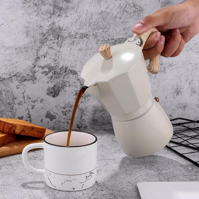 Alumínio Italiano Moka Espresso Cafeteira Percolador Fogão Pote Superior 150/300ML Ferramentas De Cozinha