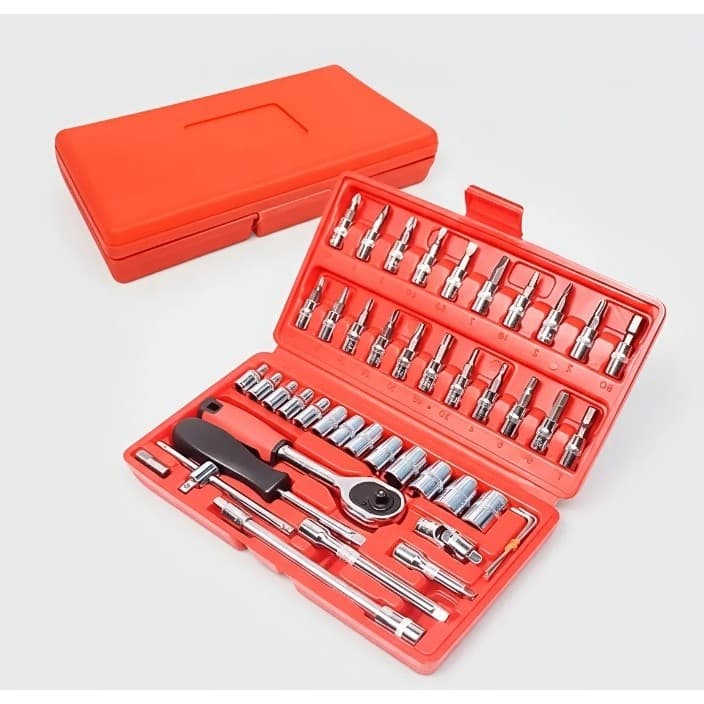 Kit de Chave Luatek Catraca Profissional com 46 peças