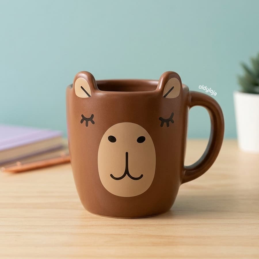Caneca Capivara Cerâmica Be Cappy 250ml