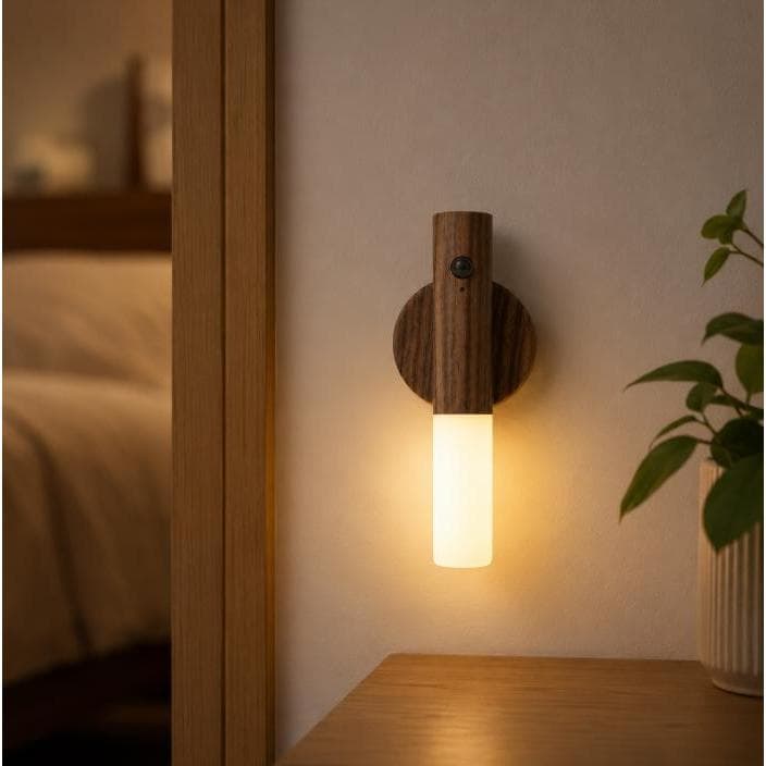 Luminária Night Light com Sensor de Movimento – Luz Noturna Multifuncional LED