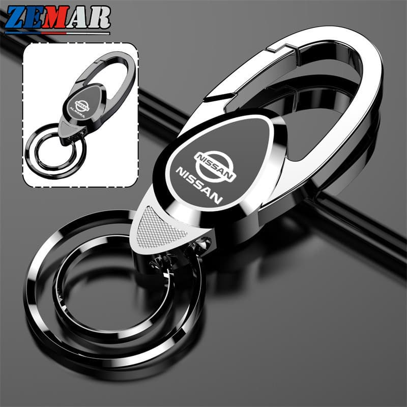 Chaveiro de Metal Nissan de Alta Qualidade para Carro e Moto, para Impressão a Laser de Padrões Kicks, Versa, Tiida, Mar