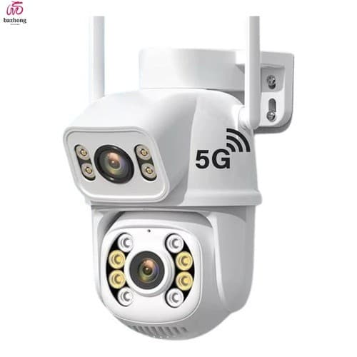 Câmera Dupla 2.4G/5G Externa Ip a Prova D'água com Infravermelho Alarme Wifi Hd Sensor De Movimento