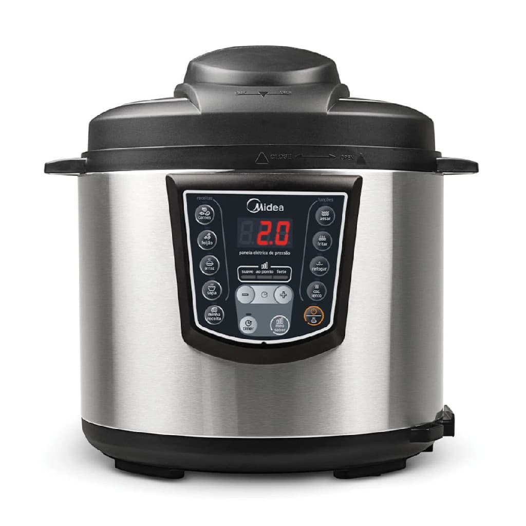 Panela de Pressão Elétrica 6 L Digital Inox