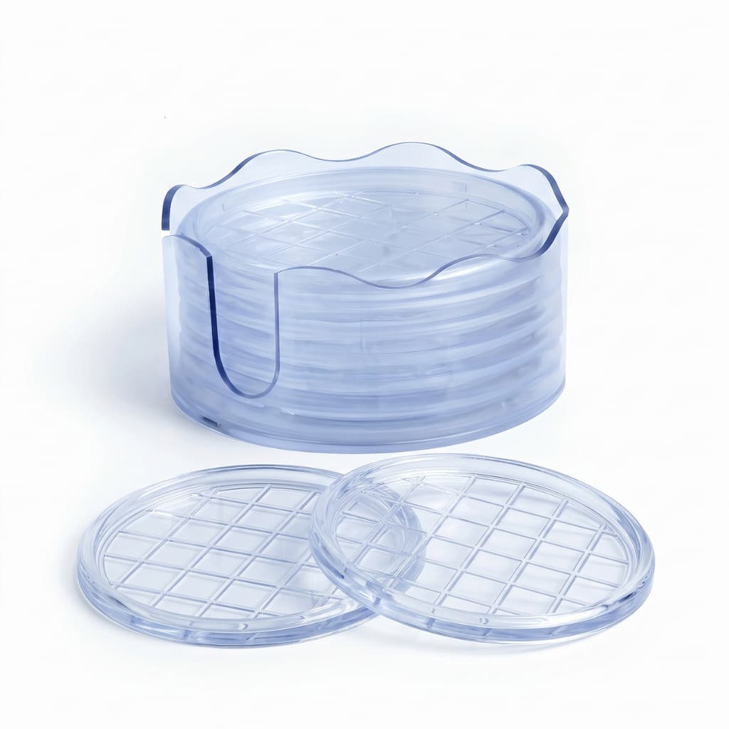 Porta Copos Acrílico Suporte 6 Copos Organizador Cozinha Keita Mesa