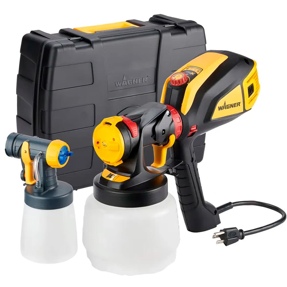 Pistola de Pintura Wagner Elétrica Flexio 3500 HVLP 630W 2 Pistola 2 Bico 2 Reservatório