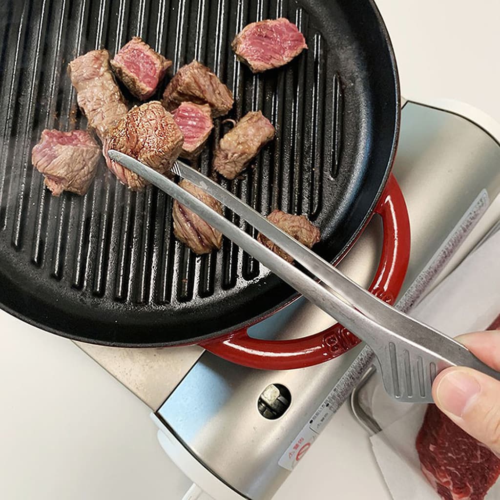 Clipe de garra de aço inoxidável 304, estilo japonês, clipe de churrasco, cabeça estreita, clipe de cozinha, 24cm