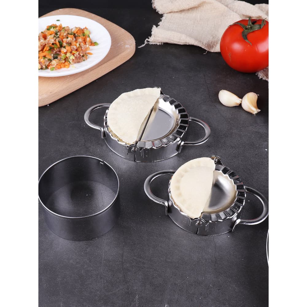 304 bolinho de aço inoxidável fazendo ferramenta útil imprensa bolinho pele molde preguiçoso bolinho fazendo ferramenta