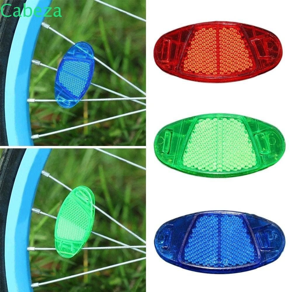 CABEZA1 4 Unidades Refletores de Raio de Bicicleta Refletores Noturnos Luz de Advertência Luzes de Ciclismo Refletor de