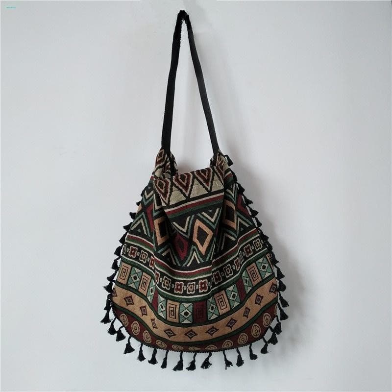 Novas Bolsas De Ombro Femininas Mão Boêmia Vintage Tassel Boho Hippie Cigana Sacos Abertos Com Franjas