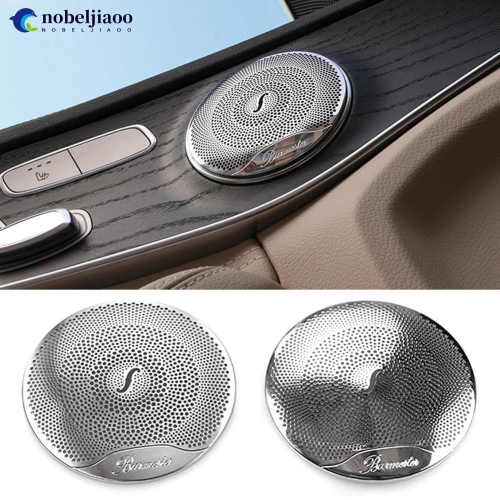 NOBELJIAOO 4 Unidades De Capas De Alto-Falante De Áudio Para Carro , Moldagem Interna Da Porta De Acabamento Do Mercedes