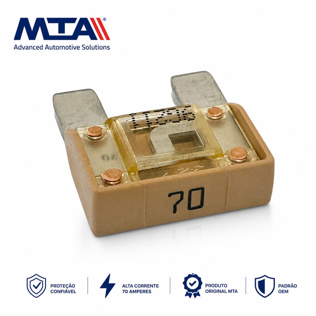 Fusível 70A MTA Fiat 11055790 Bege Palio Siena Strada Toro