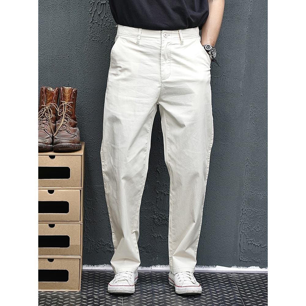 Americano Retro macacão masculino verão novo estilo solto em linha reta Casual calças compridas calças esportivas mascul