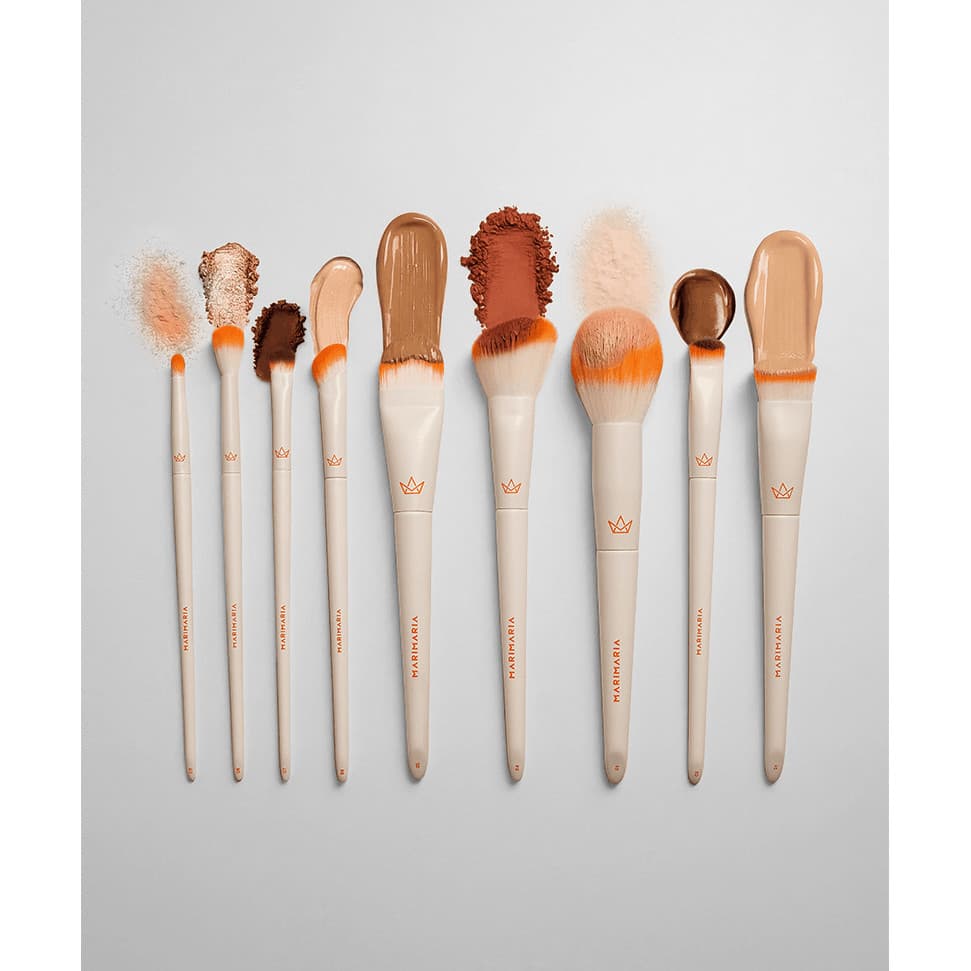 Pincel Mari Maria White Collection | Base, Pó, Blush, Contorno, Olhos | Escolha o Modelo