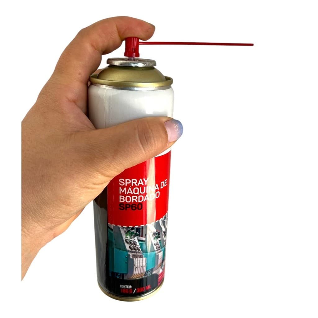 Spray de Máquina Costura Bordado Sp60 300ml Óleo Industrial