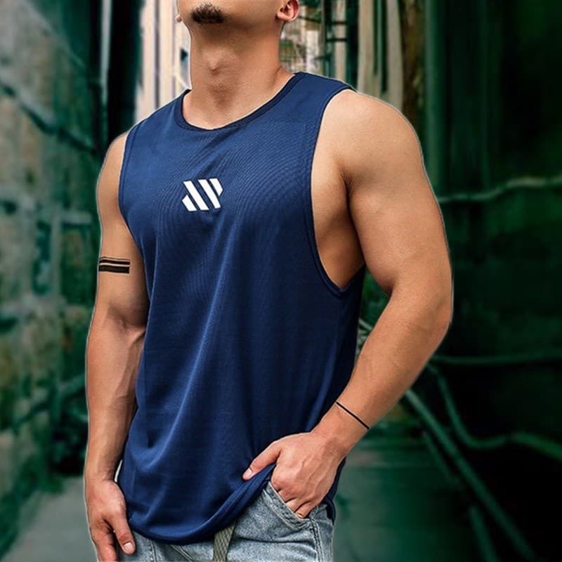 Moda Sem Mangas Regatas Camisas Dos Homens Musculação Colete Moletom Fitness Treino Roupas Esportivas Topos