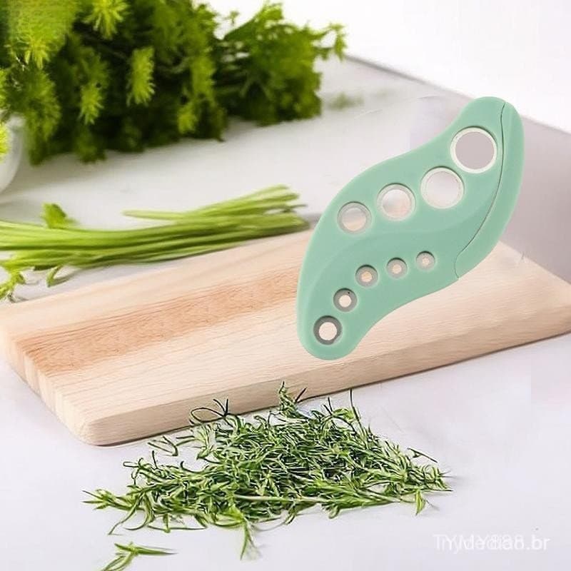 Cortador de 9 Furos Descascador de Legumes Cortador de Folhas de Cozinha