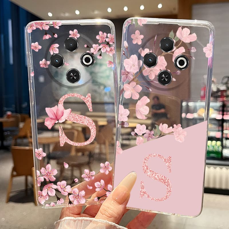 Capa De Telefone Para Tecno Spark 30C 4G kl5 kl5n/Park 30 4G KL6 Caso Flor Carta Casal Transparente Silicone Macio Embal