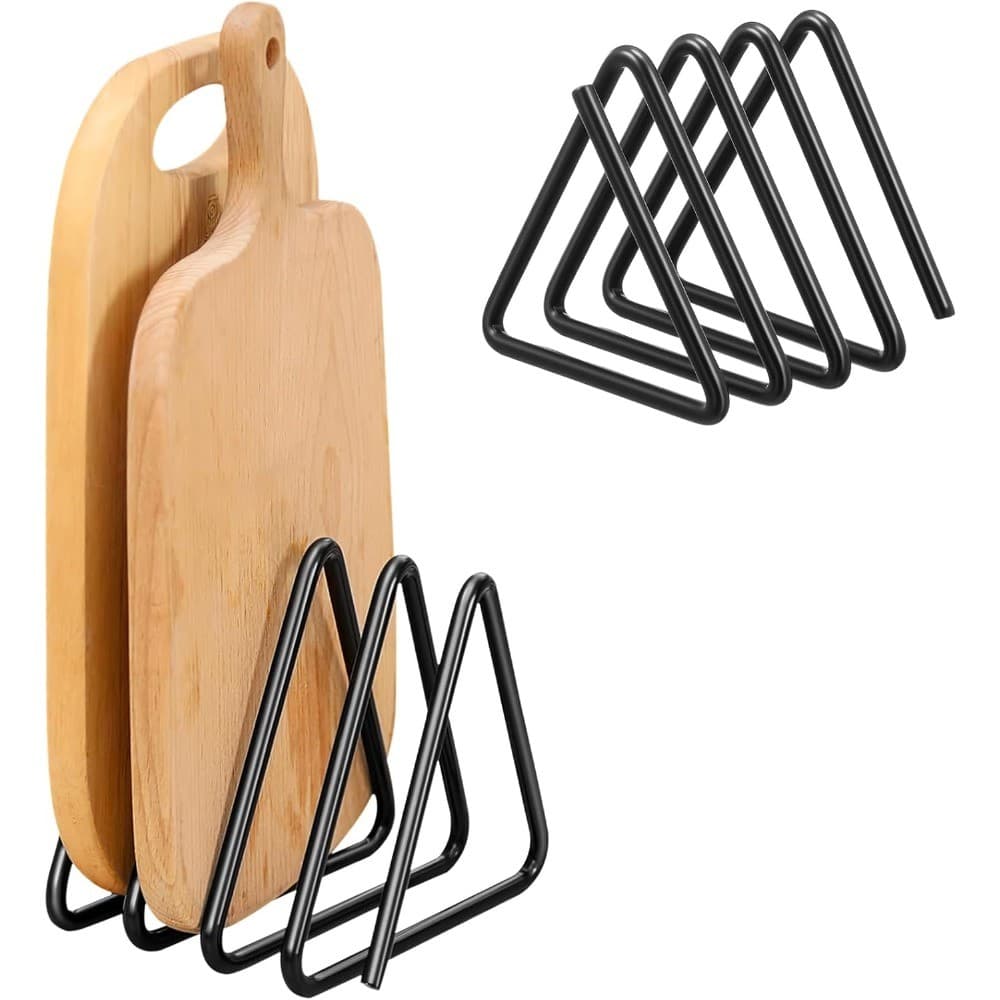 Organizador De Tábua De Corte , Rack Triangular , Suporte De Folha De Metal Preto , Po