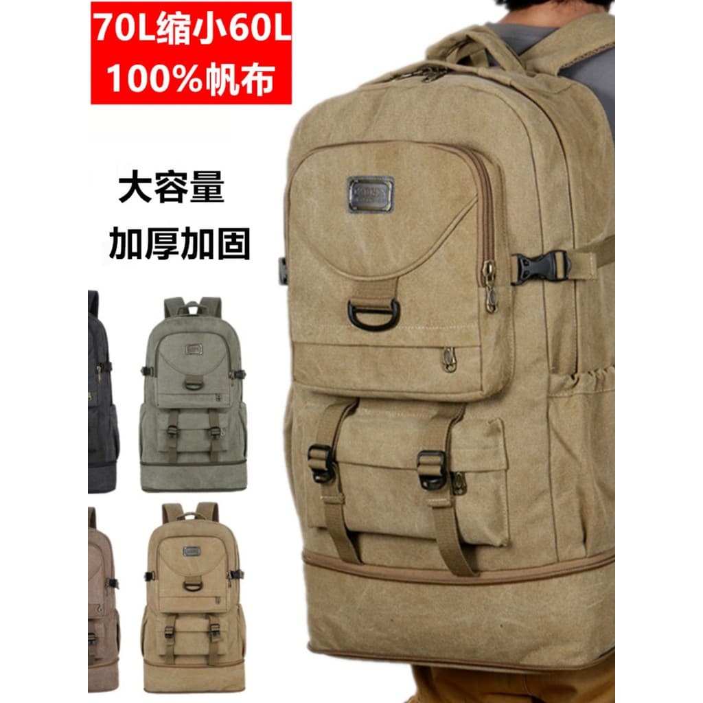 Grosso puro algodão lona mochila das mulheres dos homens de grande capacidade computador saco de escola bagagem mochila